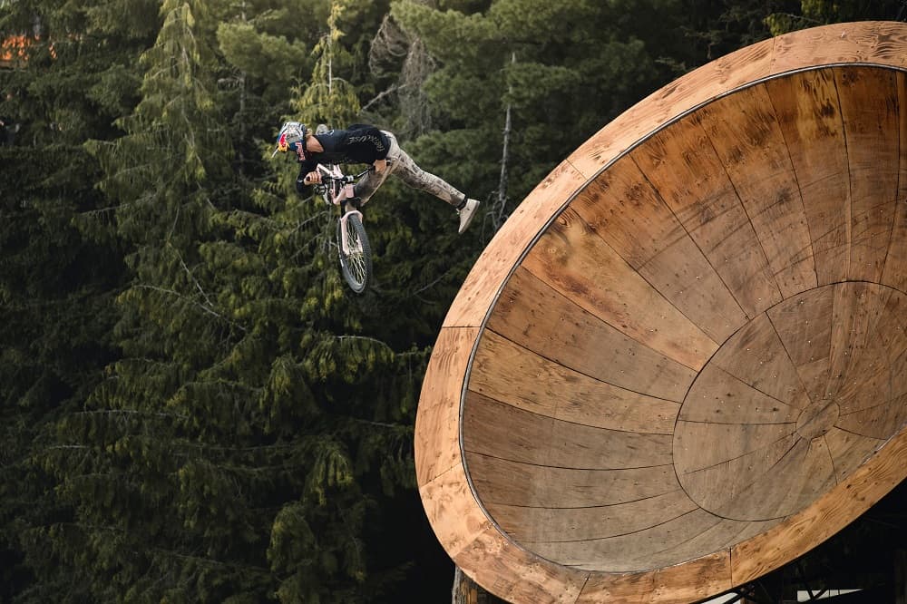 Emil Johansson performs during Crankworx in Whistler, Canada. Credit: Robin O'Neill / Red Bull Content Pool